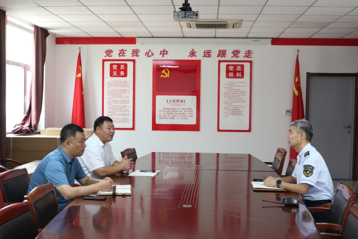 2024.9.19石安分公司黨委副書記、總經(jīng)理楊龍一行到鄴城收費站督導(dǎo)調(diào)研重點工作，作者：張晶玉