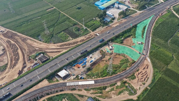 大廣高速新增廣平互通工程取得關(guān)鍵進(jìn)展 主線導(dǎo)改完成